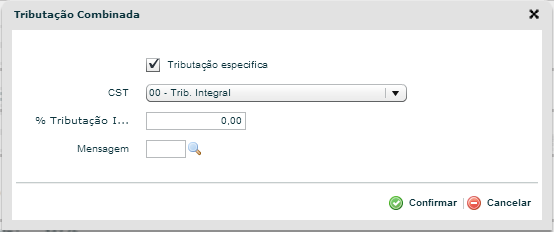 acima, essa tela é composta pelos seguintes campos; CST O Código de Situação Tributária "CST" foi instituído com a finalidade de identificar a situação tributária pelo ICMS da mercadoria na operação