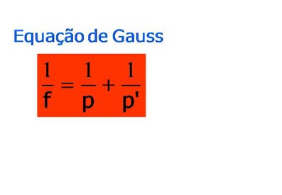 De acordo com o esquema abaixo, p representa a distância do objeto ao vértice do espelho (abscissa do objeto), p é a distância da imagem ao vértice do espelho (abscissa da imagem) e f é a distância