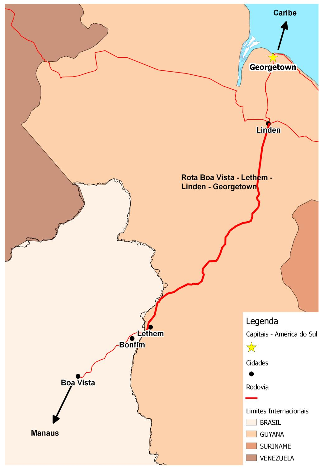 15. Rodovia Boa Vista Bonfim Lethem Linden