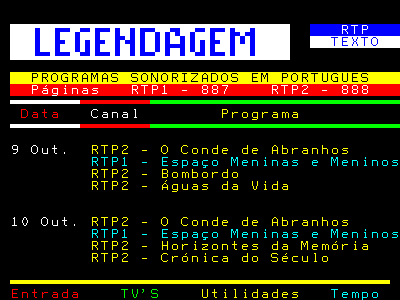 Como usar teletexto Já há muitos programas com teletexto (consultar