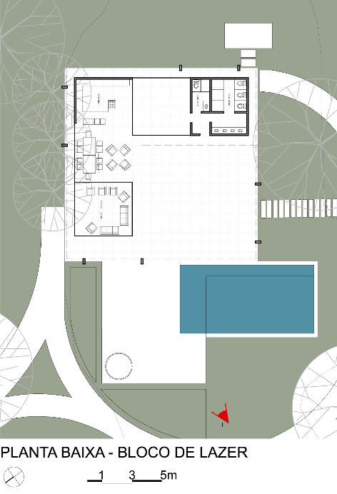 Figura 22: Trecho da Planta Baixa do bloco de lazer da