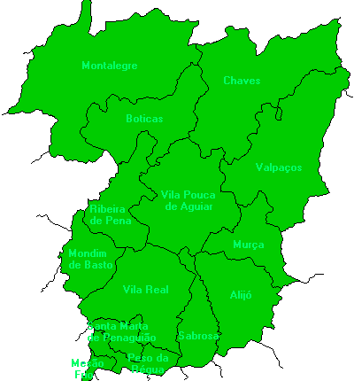 VILA REAL ALIJÓ: N R BOTICAS: 0/0/0-1/0/0 CHAVES: N R MESÃO FRIO: N R MONDIM DE BASTO: N R MONTALEGRE: 0/0/0-0/0/0 MURÇA: N R PESO DA RÉGUA: 0/0/0 2/0/0 RIBEIRA DE PENA: N