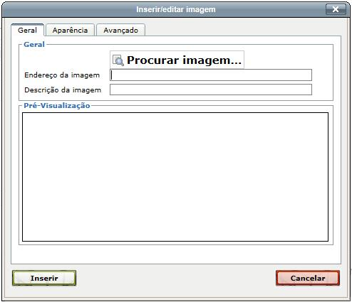 Figura 7 Para ver as barras de tarefas completas deve clicar em e obter-la-á. Figura 8 Algumas das funcionalidades mais importantes são inserir uma imagem e fazer uma ligação para um recurso exterior.