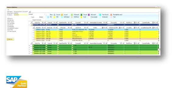 1.4. Custeio Integração natural com SAP Business One Interface simples, intuitiva e