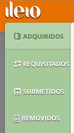 ADQUIRIDOS Prateleira que engloba de forma automática os ebooks adquiridos pelos utilizadores com conta ileio.