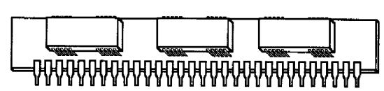 Encapsulamento e instalação da DRAM Até o final dos anos 80, a memória DRAM era feita com o encapsulamento DIP, que tinha que ser encaixada na