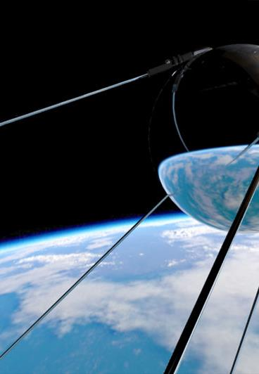 O Início O início da Corrida Espacial se deu com o lançamento do satélite artificial russo Sputnik I, que