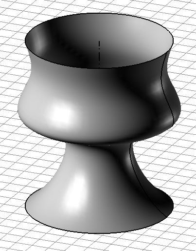 Se uma superfície NURBS for gerada por curvas de graus diferentes numa das direcções paramétricas, em geral é assumido o maior grau para a geração da superfície nessa direcção.