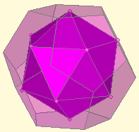 Poliedros duais Dise que dous poliedros son duais se o número de vértices do primeiro