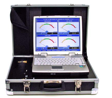 SAP - 1 MANUAL DE UTILIZAÇÃO 1 - DESCRIÇÃO: O sistema é constituído por uma placa condicionadora de sinal com carregador de bateria incorporado, baterias, transdutor de velocidade de arame, turbina