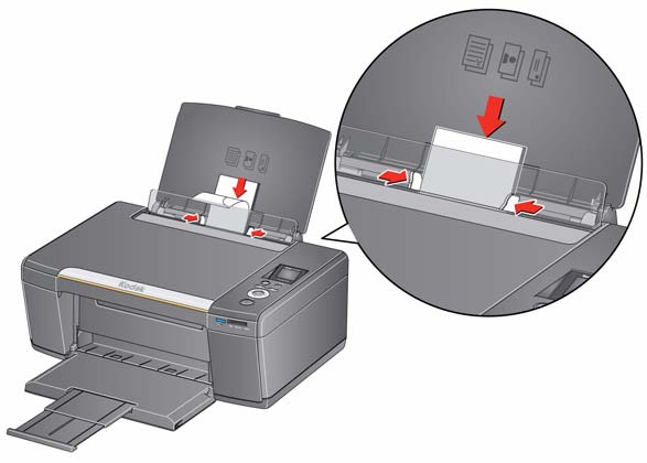 Impressora Multifuncional KODAK ESP C310 Como colocar envelopes A bandeja de entrada tem capacidade para 20 envelopes. IMPORTANTE: Não coloque envelopes abertos ou com janelas visíveis.
