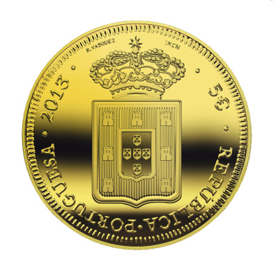 nickel 2 500 coins in gold Valor facial 5 Diametro: 30 mm Face Value: 5 Euro Diameter: 30 mm Metal: Ouro 999/1000 (15,55g) Metal: