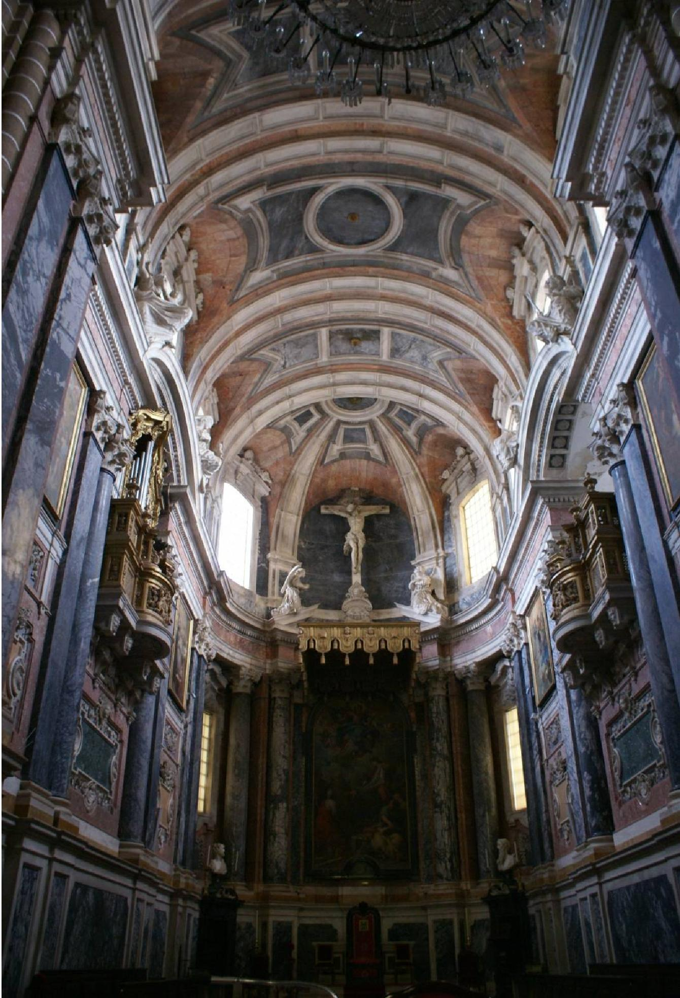 Capela mor da Sé de Évora, desenhada por João Frederico Ludovice, arqt.