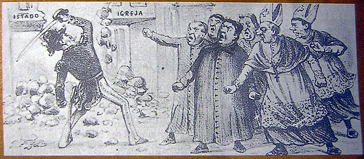 000000000 E) A CRISE GERAL DO IMPÉRIO (a partir de 1870): A questão religiosa: Igreja atrelada ao Estado (Constituição de 1824). Padroado e Beneplácito.