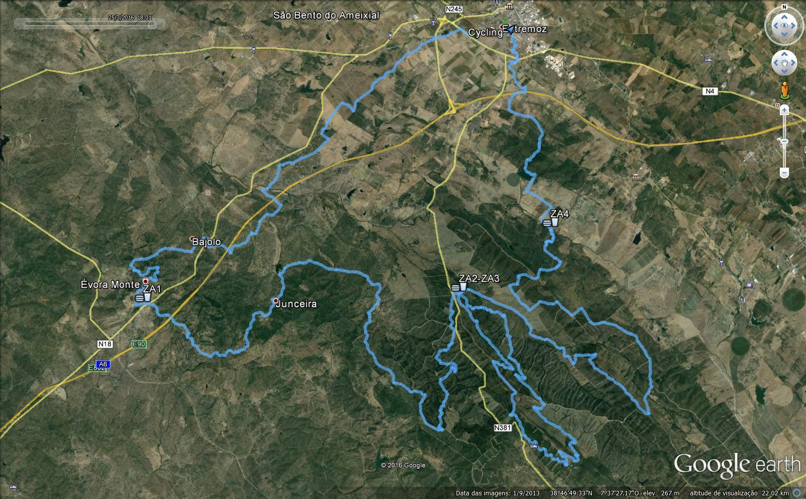 Mapa Geral (Maratona Elite 97km) 10 PERCURSOS E MARCAÇÕES Todo o percurso estará marcado com fita COLUER de cor BRANCA E VERMELHA.