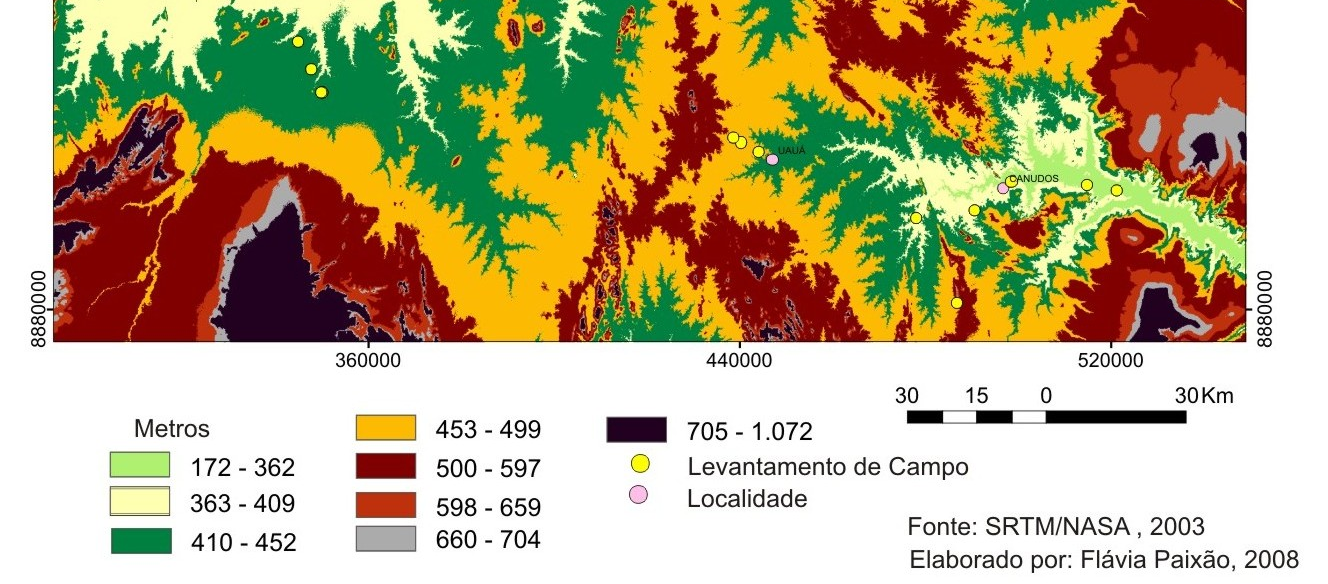 Figura 4 Mapa de altimetria Figura 5 Mapa de declividade 4.