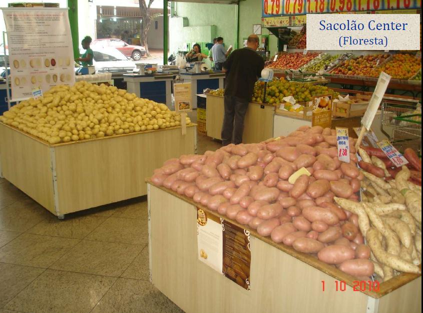 Figura 3 Segmentação do Mercado de Batata em Belo Horizonte Figura 4 - Segmentação do Mercado de Batata em Belo Horizonte Na avaliação do projeto, nessas duas lojas piloto,
