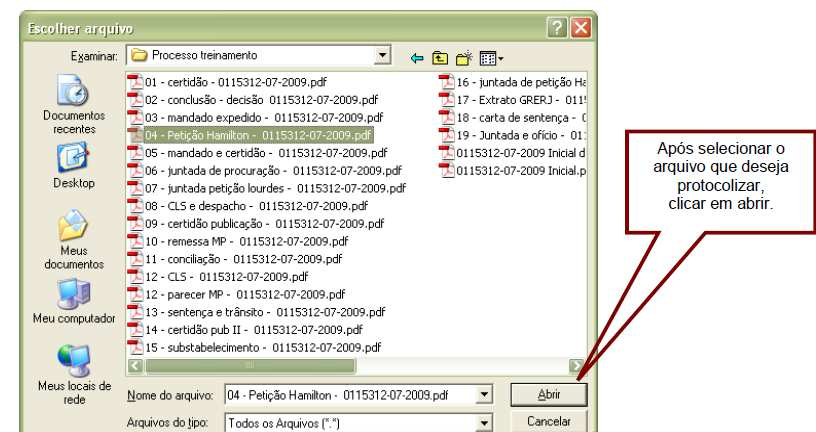 PASSOU DE 5 Mb? OS ARQUIVOS RESTANTES PODEM SER REMETIDOS EM NOVA MENSAGEM No campo AUTOR informe Complemento da inicial da MC ajuizada por... Não foi possível transmitir tudo?