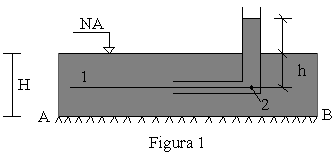 HGP Prática 8 30//03 46 Tubos de Pitot simples para medidas de velocidades de fluidos líquidos em condutos livres: Suponhamos que um fluido escoe por um trecho de canal cuja seção longitudinal do