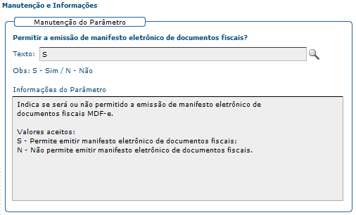 3. Parâmetros do Sistema (LOG2240/LOG00087) Para a geração dos parâmetros citados a seguir, faz-se necessário a execução do conversor de parâmetros OMC00423.