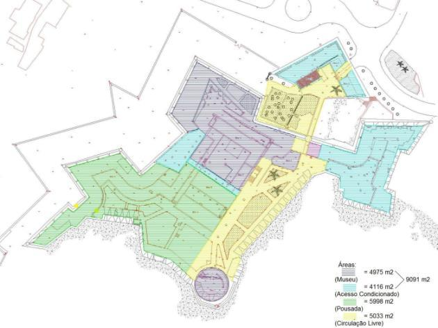 A área interior da Fortaleza (sem contar com o fosso) é superior a 20.000 m 2.