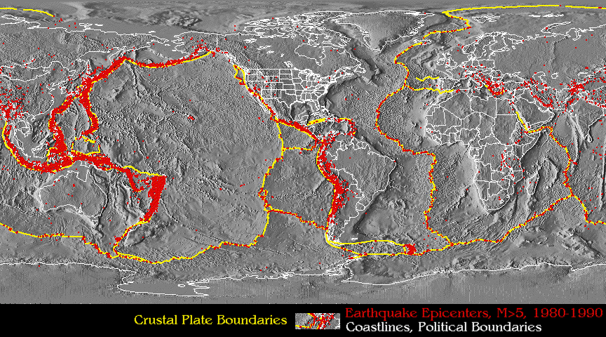 PLACAS TECTÔNICAS Limites e Sismicidade Zona de Benioff zona de abalos sísmicos profundos