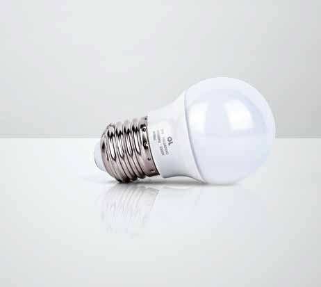 G455B6 BOLINHA 5W 400lm / equivale a: incandescente de 40W 3anos GARANTIA FIGURA 1 Ø45mm TEMPERATURA DE COR 86mm