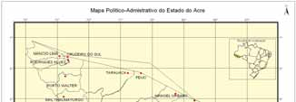 Figura 2.1- Localização Geográfica do Município de Rio Branco-AC Figura 2.