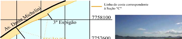 estação amostral 4, pois é o que apresenta menor risco ao banho por não possuir correntes ou ondas fortes.