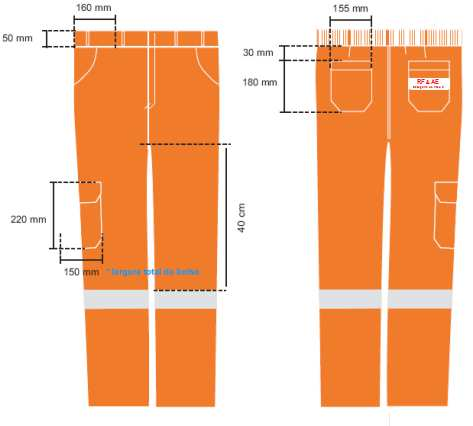 19 MODELO B Calça proteção combinada RF & AE categoria