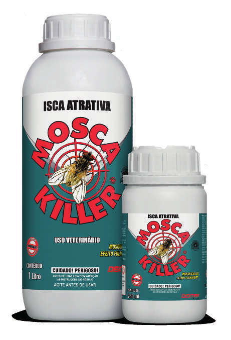 15 Mosca Killer Isca Líquida Poderoso mosquicida líquido para uso veterinário, que elimina as moscas rapidamente.