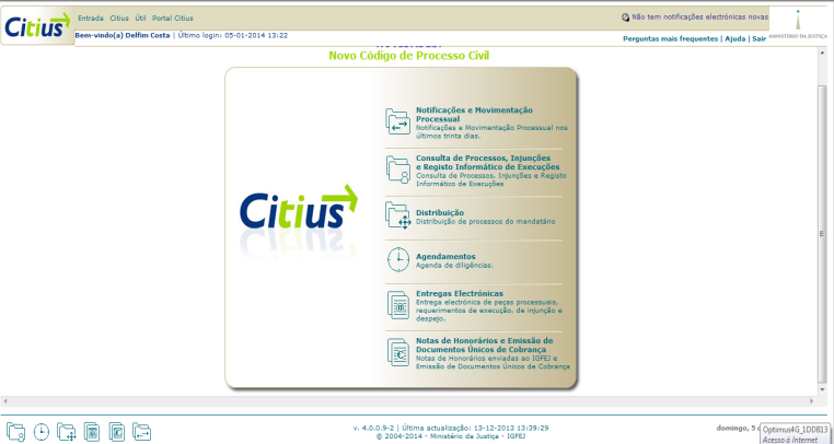 Passe, clicando no Login, somos redirecionados