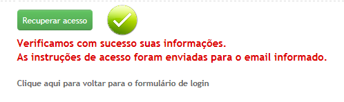 Esqueceu sua senha operador?