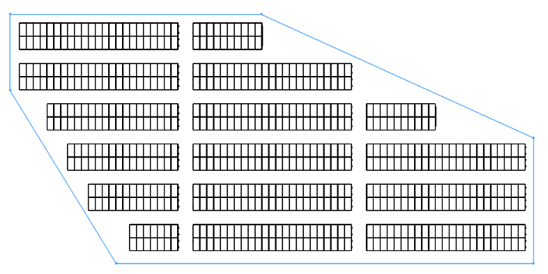 obras (> 1MWp) Permite modular o comprimento da mesa de dois em dois painéis no sentido