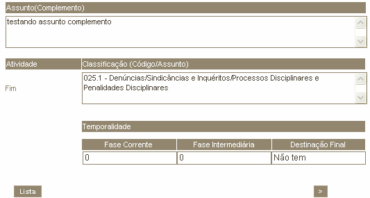 No resultado da consulta você poderá visualizar o protocolo