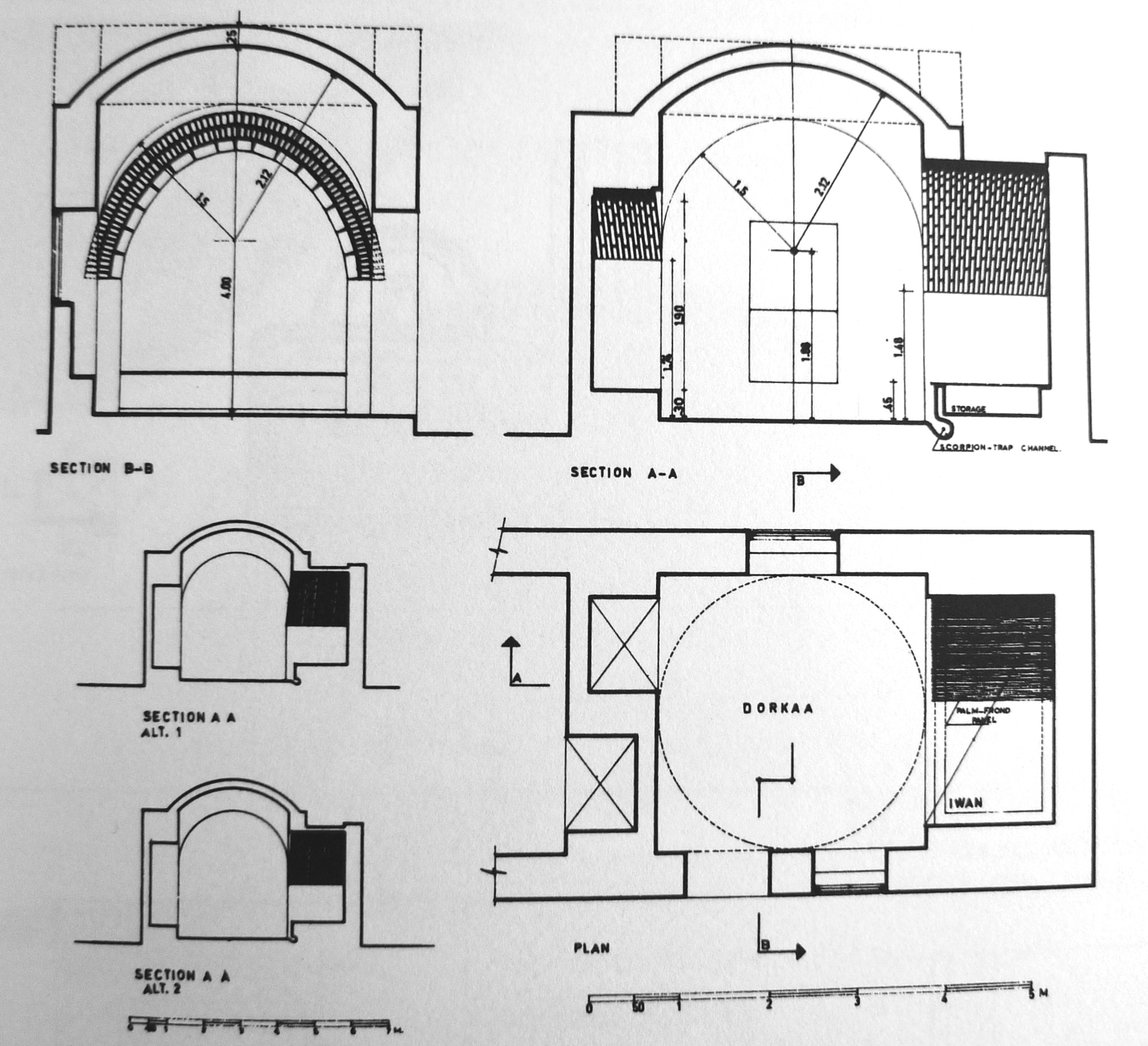 12 Desenho de um quarto Hassan Fathy 1969 FATHY, Hassan (1973), Arquitectura Para os