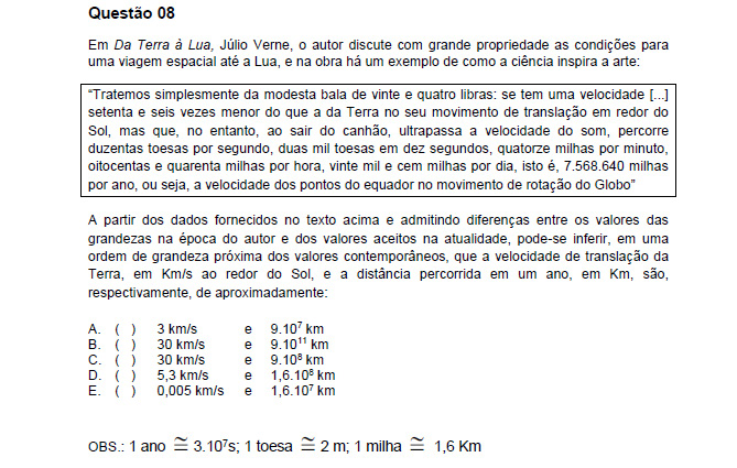 Velocidade de translação da Terra: 000 toesas v = 76. 10 s v = 76. 4000 m 10 s v = 76.