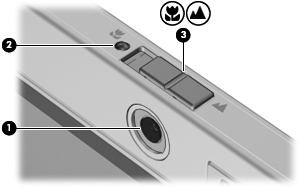Utilização da câmera integrada (somente em determinados modelos) Determinados modelos de computador incluem uma câmera integrada, localizada na parte superior da tela.