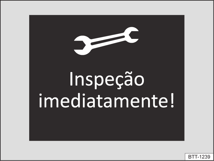 172.5B2.TIG.66 Instrumentos Indicador do intervalo de serviço Fig. 1 Representação esquemática: exemplo de indicação no display do instrumento combinado para um evento de serviço vencido.