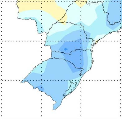 38 Conforme Nimer (1989) o clima na região Sul do Brasil é predominantemente mesotérmico do tipo temperado, encontrado também em maiores altitudes da região sudeste.