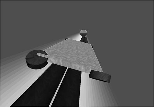 cabos elétricos. FIGURA 5: TATUBOT em um cenário simulado visto do interior do duto.