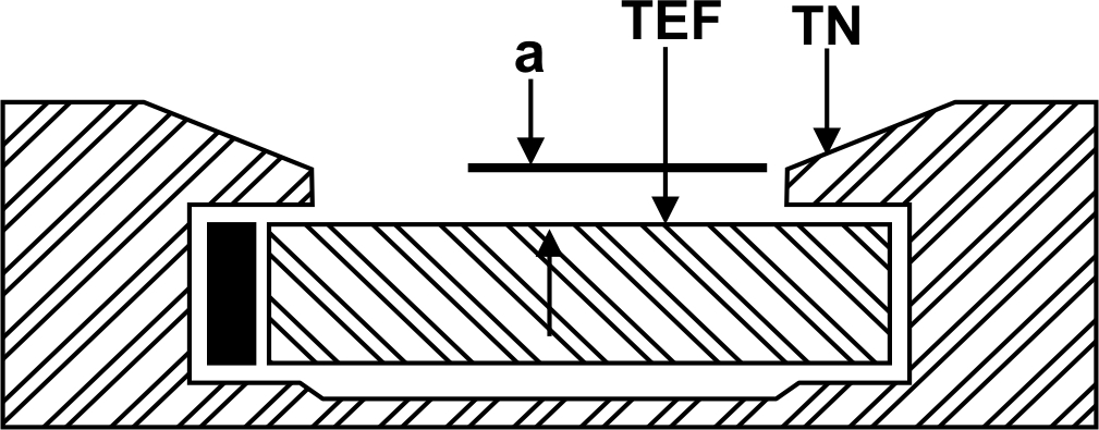 Se colocarmos o instrumento em posição não-perpendicular aos olhos, com os traços TN e TEF sobrepostos, cada vista projeta o traço TN em posição oposta, o que ocasiona o erro.