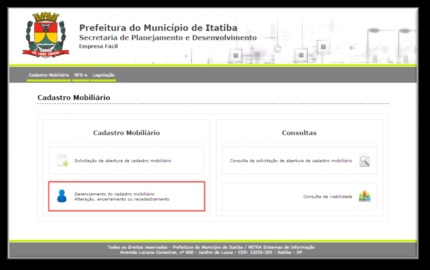 1.1 INÍCIO DO RECADASTRAMENTO Para dar início ao processo de Recadastramento, clique na