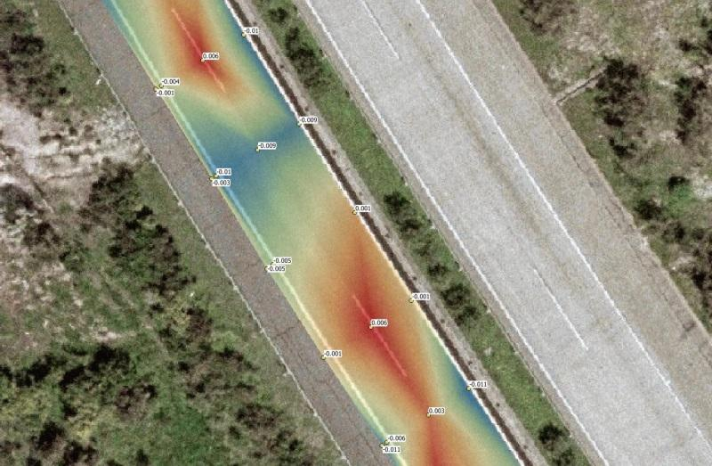 Quadro 1 Análise estatística das diferenças encontradas entre os pontos discretos levantados no terreno e