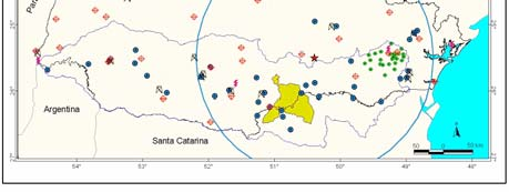 A qualidade da calibração foi estimada através do coeficiente de Nash, que apresentou um valor de 0,91 para o período.