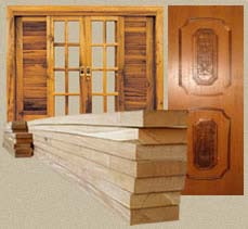 Exemplos de aplicação da madeira Mobiliário : As madeiras nacionais, como o castanho, cerejeira e nogueira, possibilitam o