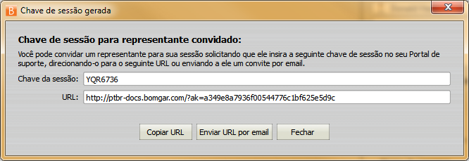 Esses perfis são criados na interface administrativa e determinam o nível de permissão que o representante externo terá. Quando você seleciona um perfil, a descrição completa é exibida abaixo.