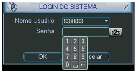 1.3. Operação pelo teclado virtual utilizando o mouse Para acessar o teclado virtual, clique com o botão direito do mouse em qualquer área da tela, em seguida clique em