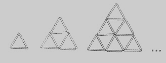 37. Sobre uma superfície plana são dispostos palitos formando figuras, como mostrado abaixo.