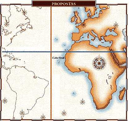 Conflito Luso-Espanhol: 1492: Colombo chega à América Disputas entre Portugal e Espanha pela posse dos novos territórios => Bula Intercoetera (Papa Alexandre VI, 1493) 1494: Tratado de Tordesilhas